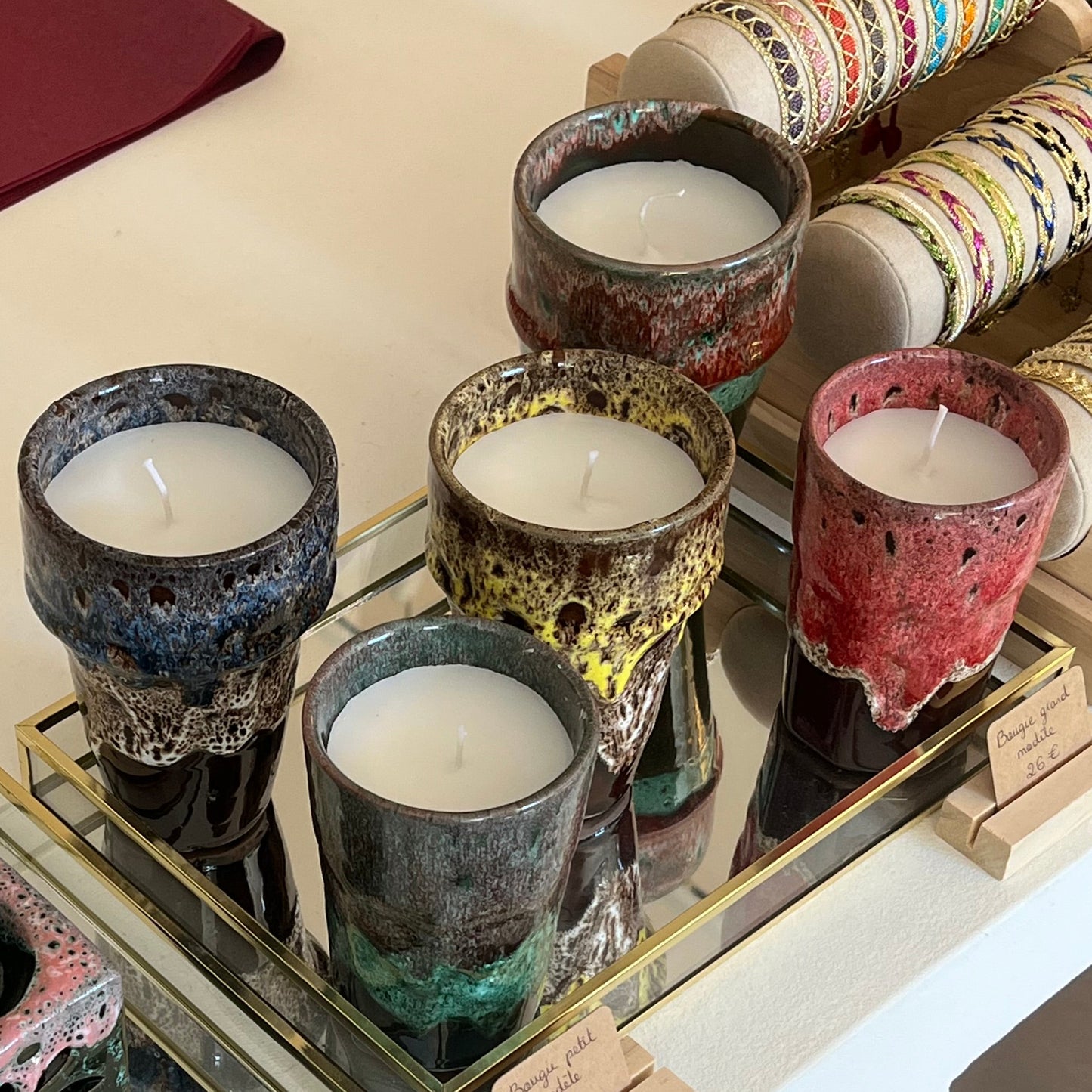 Bougie en céramique